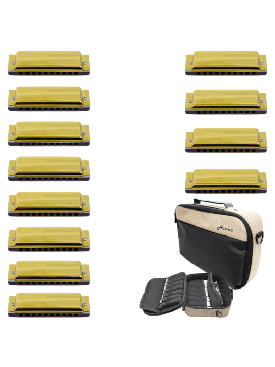 Harmo Rover 12 Diatonic harmonica set