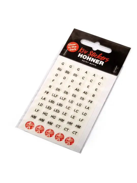 Hohner Glow in the Dark Key Labels