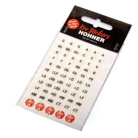 Hohner Glow in the Dark Key Labels