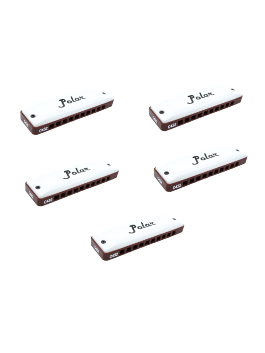 Harmo Polar Earth 5 harmonica Set. Tuned to 432hz for Meditation and Healing.