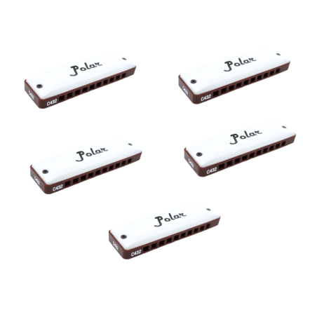 Harmo Polar Earth 5 harmonica Set. Tuned to 432hz for Meditation and Healing.