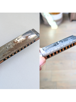 Antique harmonica cleaning