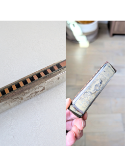 Antique harmonica cleaning