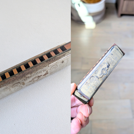 Antique harmonica cleaning