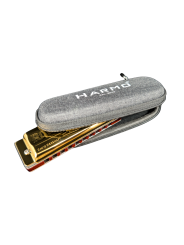 Harmo Rover 2026 Blues Harmonica Rosewood body- Brass Covers & Ergonomic Grip – 20 Keys