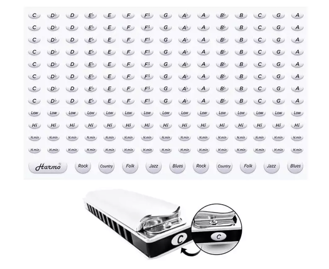 Best harmonica accessories - harmonica stickers.