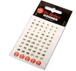 Hohner Glow in the Dark harmonica Key Stickers 60