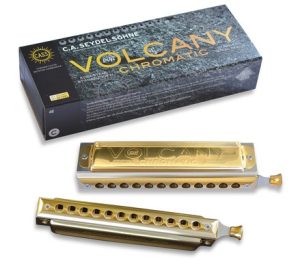 Seydel Volcany chromatic harmonica handmade in Germany - Brass comb In stock, special discount Free Shipping!