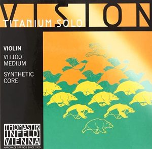 Thomastik-Infeld VIT100 Vision Titanium Solo Violin String Set - 4/4 Size