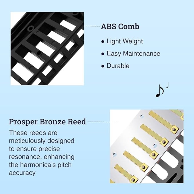 great light weight smooth harmonica