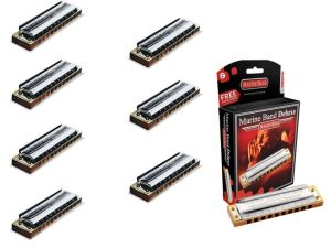HOHNER HARMONICA Hohner Marine Band Deluxe - Hohner Diatonic Harmonicas Hohner Diatonic Harmonicas $62.90
