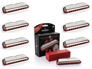 Golden Melody Progressive 2023 7 keys C D E F G A Bb Set diatonic harmonica free shipping
