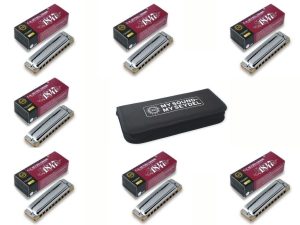 Seydel 1847 Classic harmonica Set of 7 with a Softcase