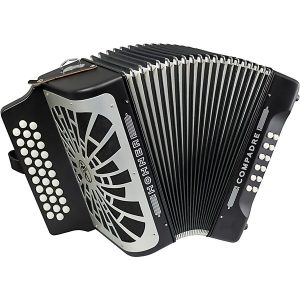 Hohner Compadre G/C/F 3-Row Diatonic Accordion - Black