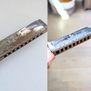 Antique harmonica cleaning